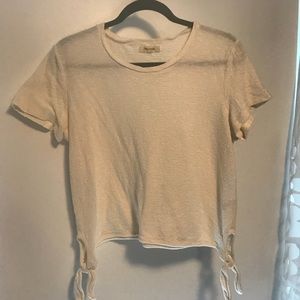Madewell tee with ties